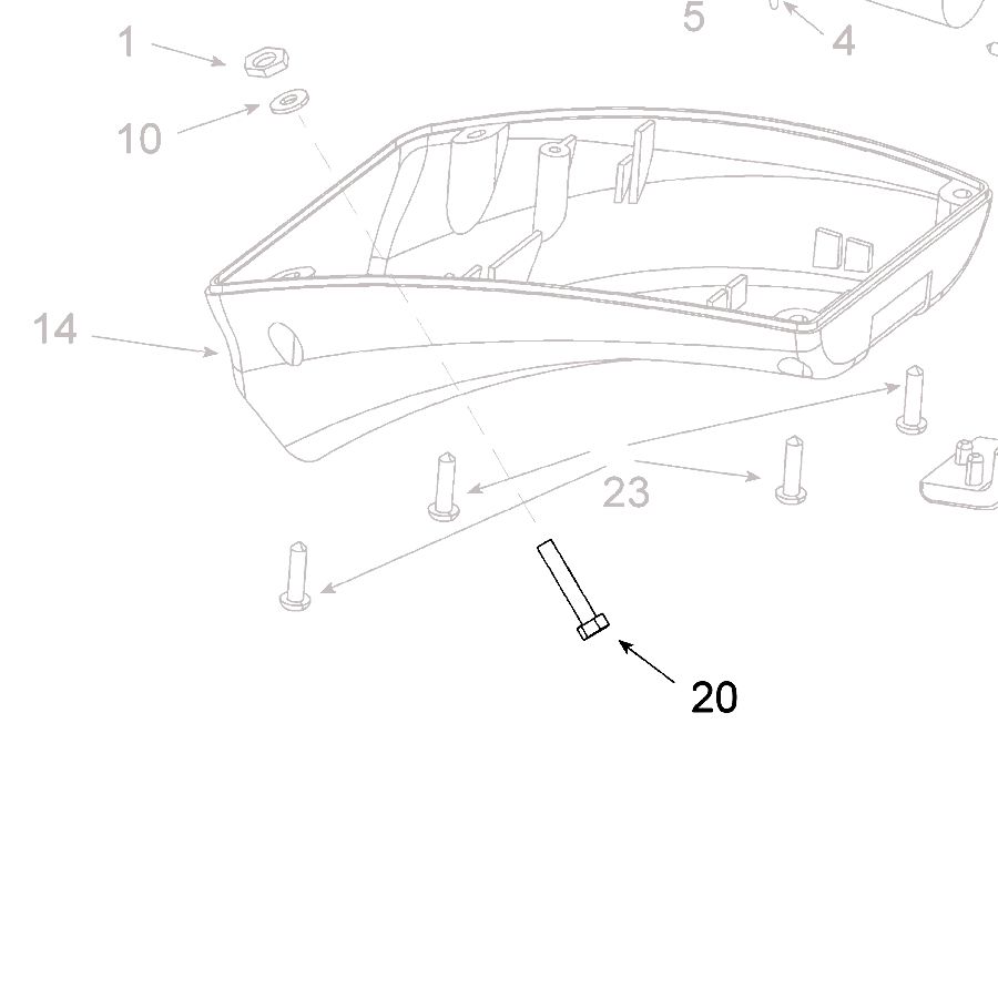 Teleco 11201 spare part Schroef M5x35 - nr. 1
