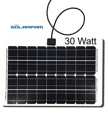 Goedkope 12V-MONO-FLEXIBLE 30W semi flexibele zonnepanelen set - Afbeelding 2