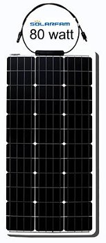 Goedkope 12V-MONO-FLEXIBLE 60W semi flexibele zonnepanelen set - 0