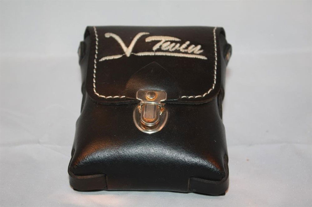 Ledrie leren tasje V-Twin Aanbieding Mei - nr. 1
