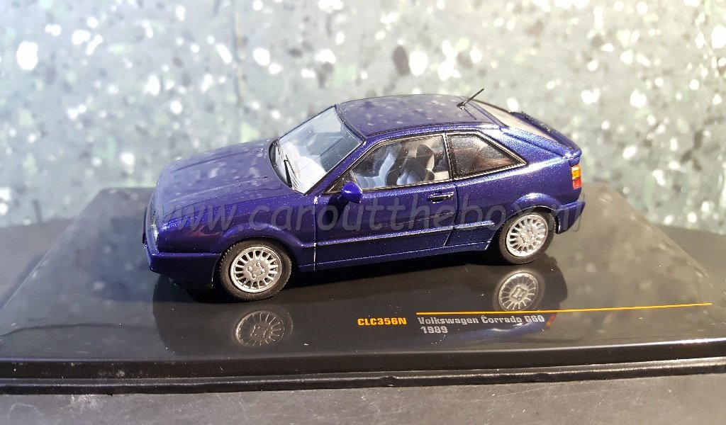 Volkswagen VW Corrado G60 1989 blauw 1:43 Ixo - nr. 1