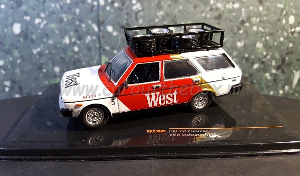 Fiat 131 panorama 1977 WEST rally assistance 1:43 Ixo - 0