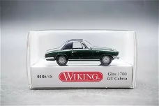 1:87 Wiking 018698 Glas 1700 GT closed Cabrio groen