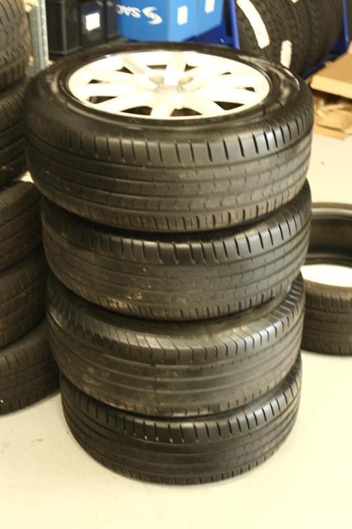 ad: 5. LM velgen Audi met zomerband 4x 225/55/16 5x110 - Afbeelding 4