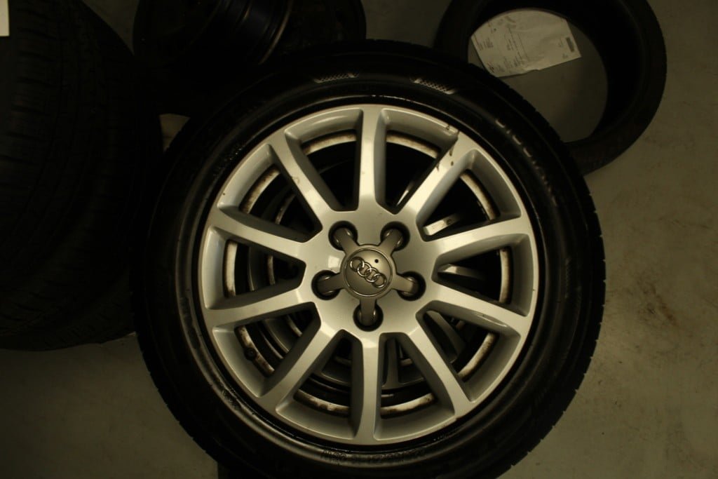 ad: 5. LM velgen Audi met zomerband 4x 225/55/16 5x110 - Afbeelding 5