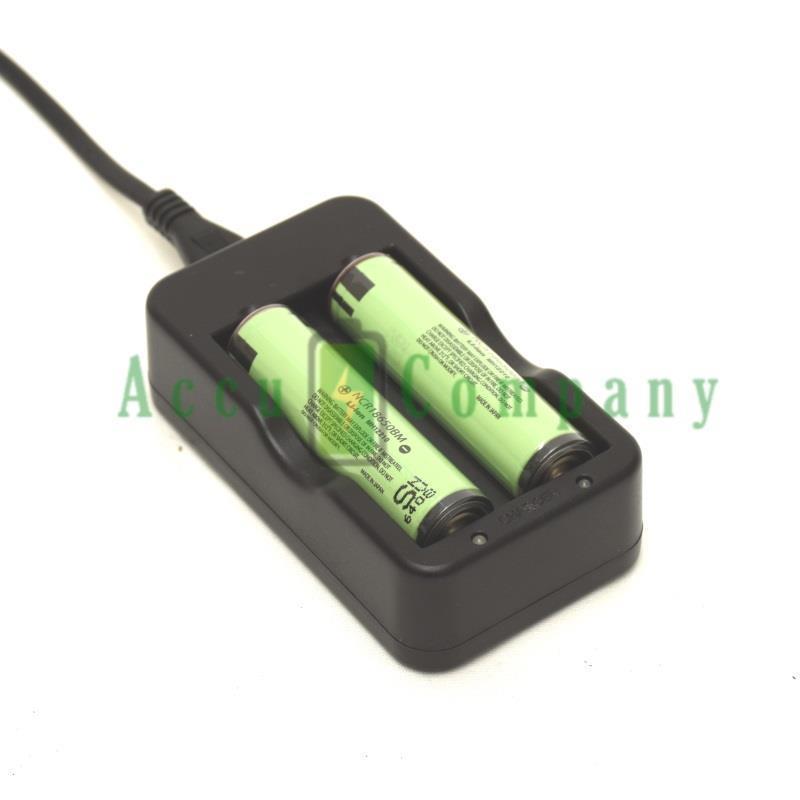 Batterijladerset 3.7V incl 2x Panasonic 18650 batterij - nr. 1