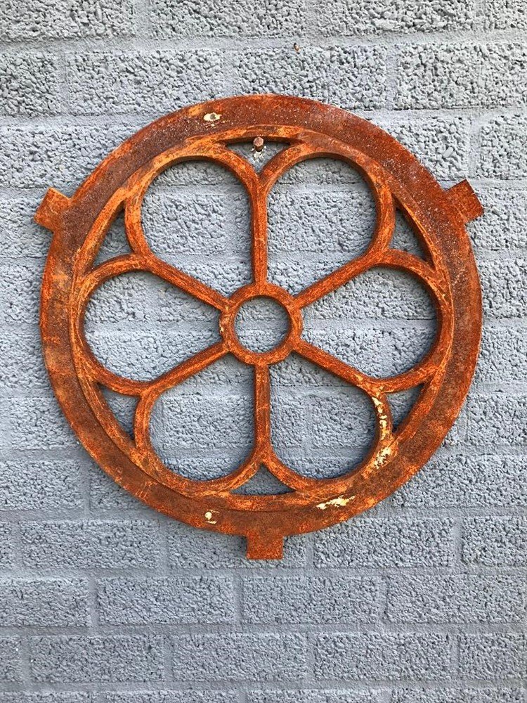Gietijzeren stalraam -rond middel - 60 cm - nr. 1