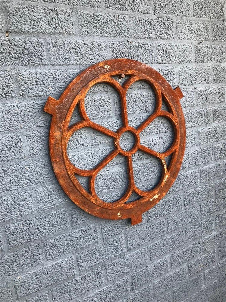 Gietijzeren stalraam -rond middel - 60 cm - Afbeelding 2