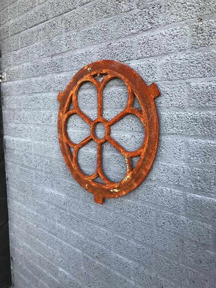 Gietijzeren stalraam -rond middel - 60 cm - Afbeelding 3