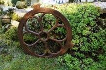 Gietijzeren stalraam -rond middel - 70 cm- zwaar - Afbeelding 3