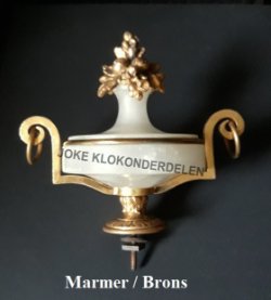 = Klokstel ornament = oud =44756