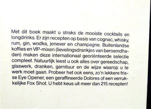 cocktails/Longdrinks,N.J.Zwanenberg,1985,84 blz.,215 recepte - 1