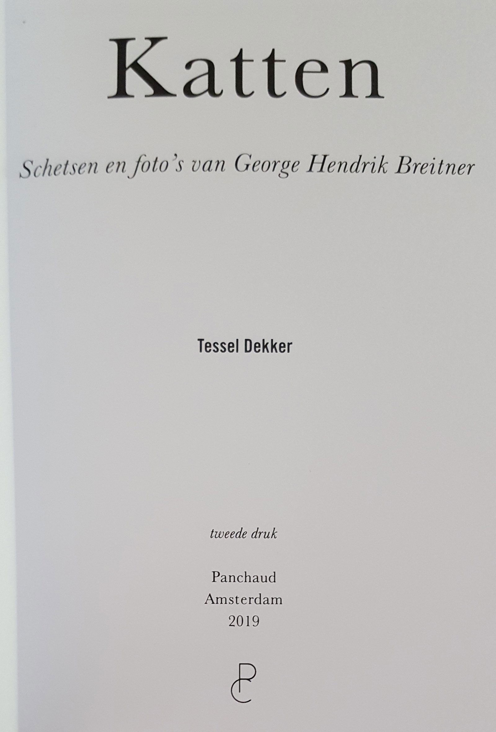 Katten --- Schetsen en foto's van George-Hendrik Breitner - Afbeelding 4