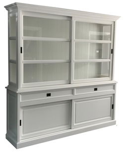 Buffetkast Montfoort 2 wit - wit 220 x 50/40 x 220cm