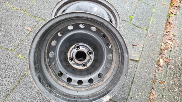 Fiat Punto 4x velgen 15 inch 6j voor winterbanden - 4