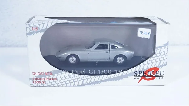 1:43 Speidel Solido 1805 Opel GT 1969 silver 1v999st. - 0