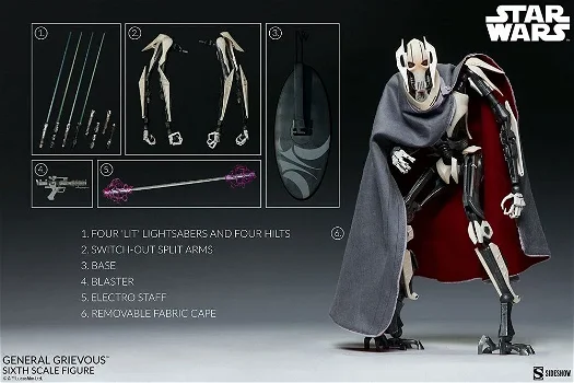 HOT DEAL Sideshow Star Wars General Grievous 1/6 figure 1000272 - 0