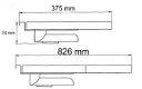 P2000/12731-35A3 LCD plafondbeugel met slede - 3 - Thumbnail