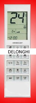 Vervangende afstandsbediening voor de airco's van Delonghi - 0
