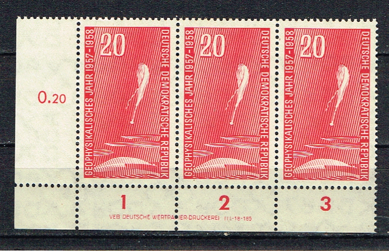 ddr-michel-616-pf-veldeel-met-3-zegels-en-rand pf hf 59 - nr. 1