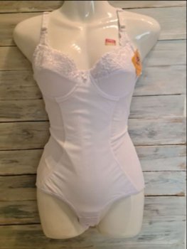 Dames bodysuit control Kleur Wit maat 80B - 0