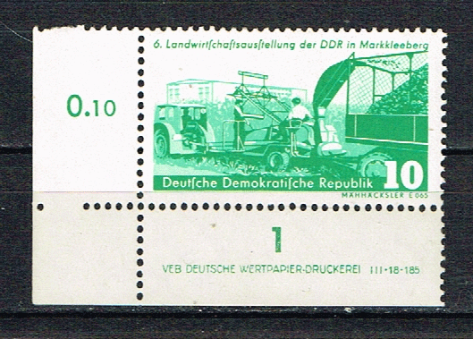 ddr-michel-629-zegel-met-rand-pf hf 76 - nr. 1
