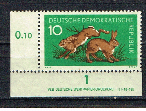 ddr-michel-738-zegel-met-rand-pf hf 77 - nr. 1