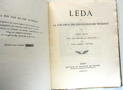 Lêda ou la louange des bienheureuses ténébres 1898 + SUITE - 2