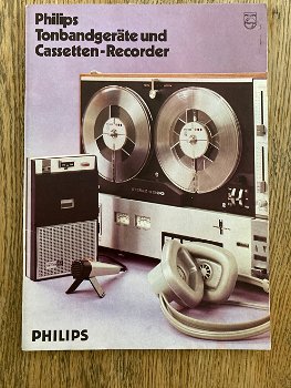 Retro PHILIPS Bandrecorders en Tape recorders brochure uit 1970 (D375) - 0