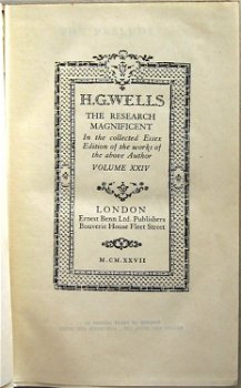 H.G. Wells 1927 Bealby & The Research Magnificent & 2 ANDERE - 4