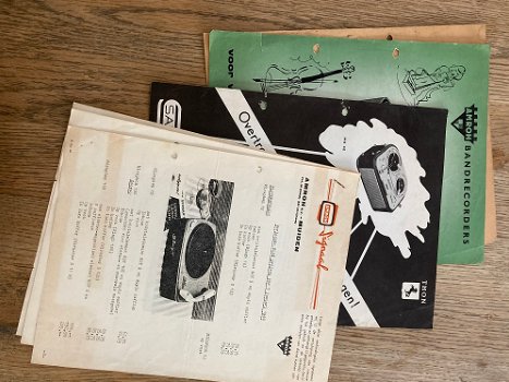 Retro AMROH Pick-up en Bandrecorders product brochures uit 1960 (D378) . - 0