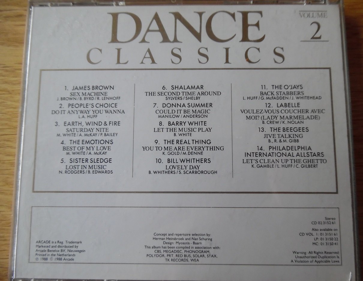 De originele verzamel-CD Dance Classics Volume 2 van Arcade. - Afbeelding 6