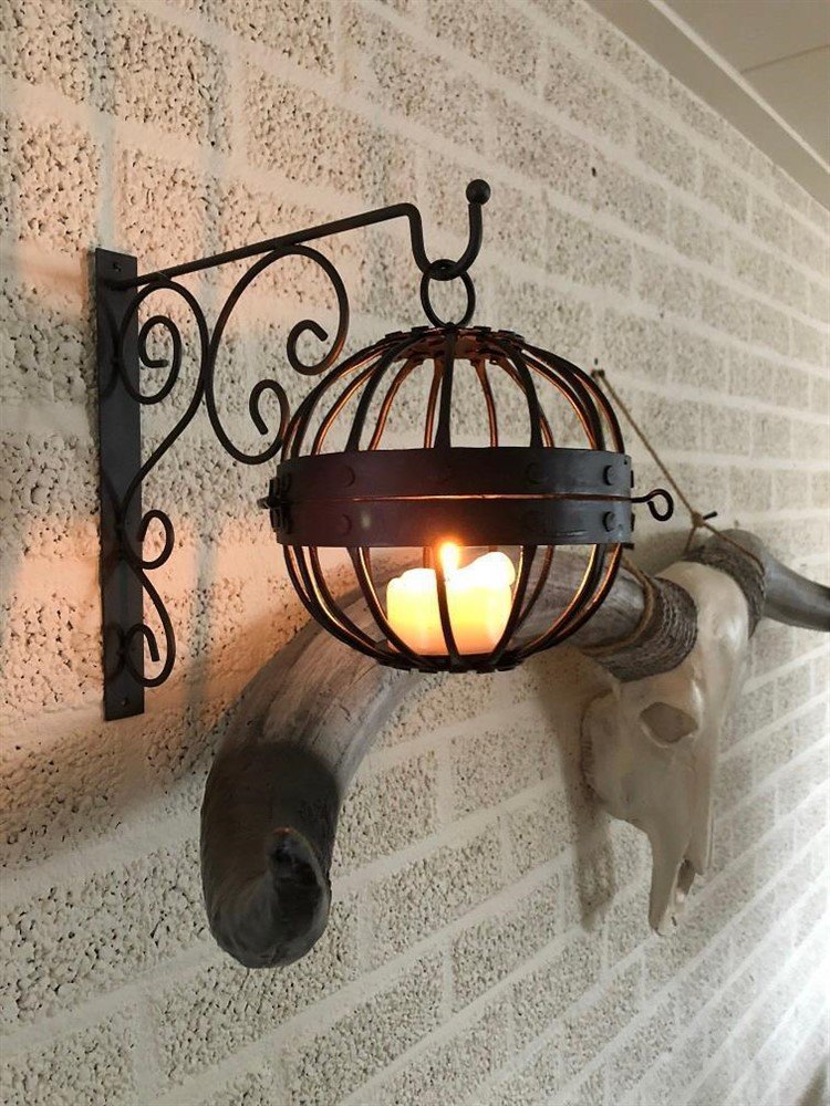 Zeer apart is deze hangende Gace kandelaar-kaars-deco - Afbeelding 8