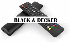 Vervangende afstandsbediening voor de BLACK & DECKER apparatuur.