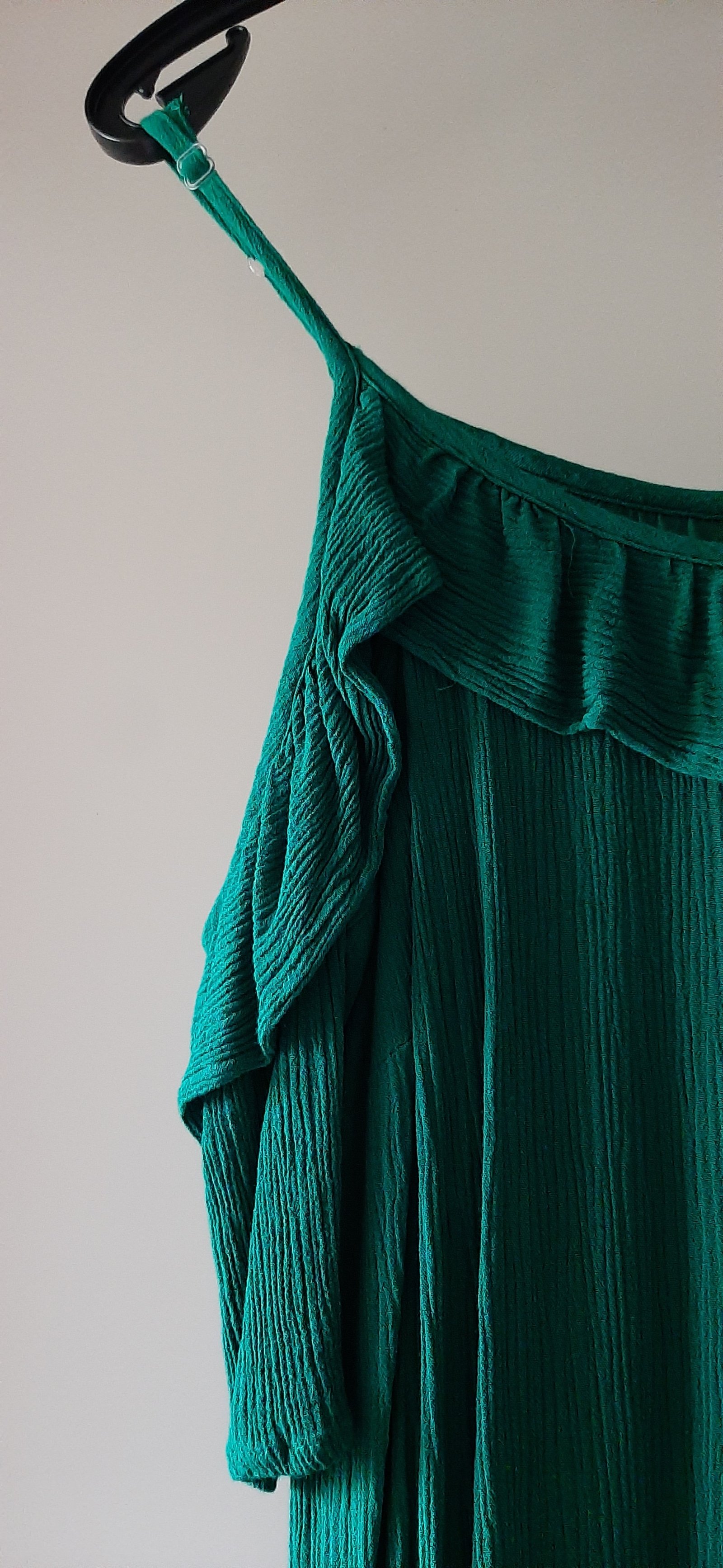 Groene off shoulderjurk mt L - Afbeelding 2