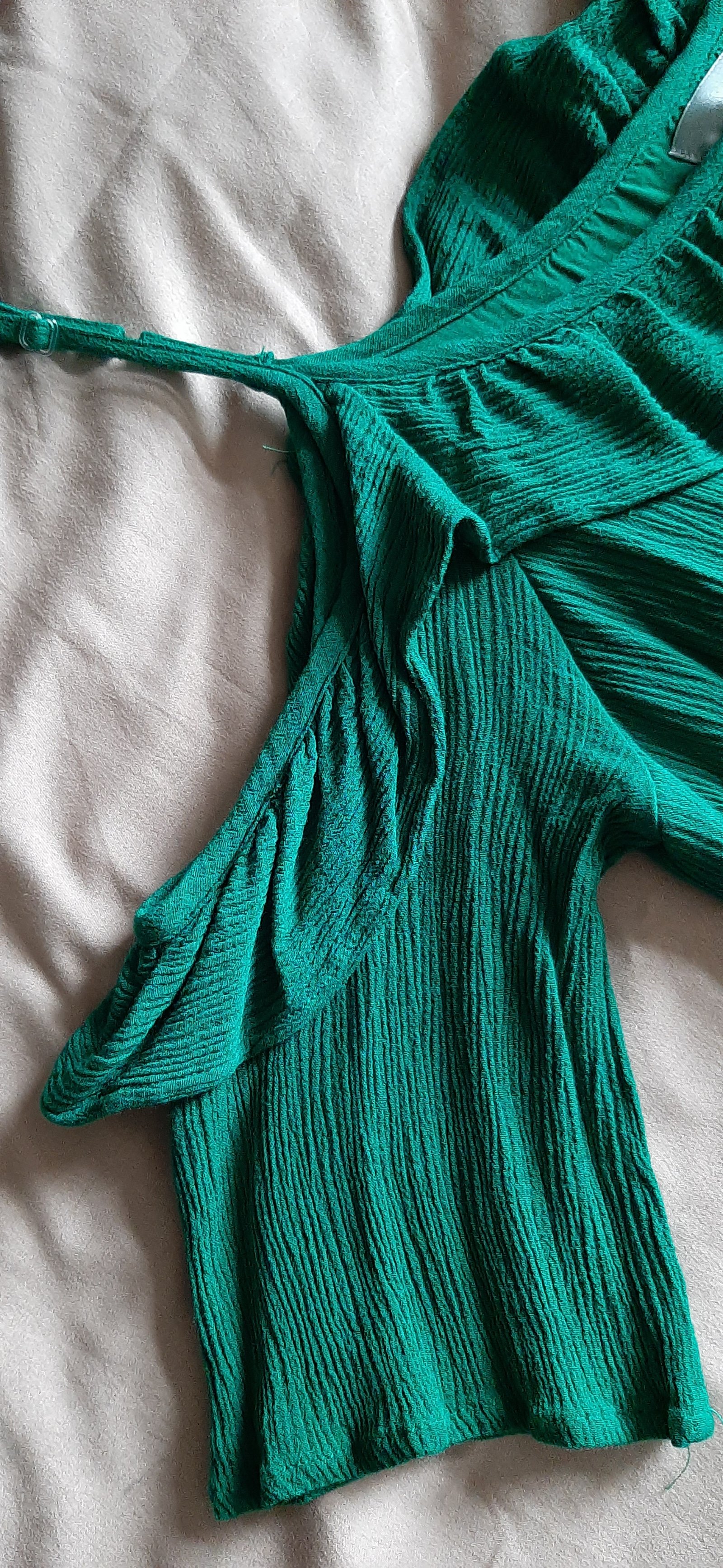 Groene off shoulderjurk mt L - Afbeelding 3