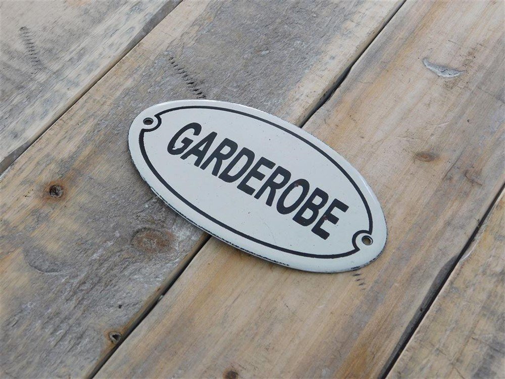 Bordje emaille-garderobe- voor op de deur-deur -deco - Afbeelding 3