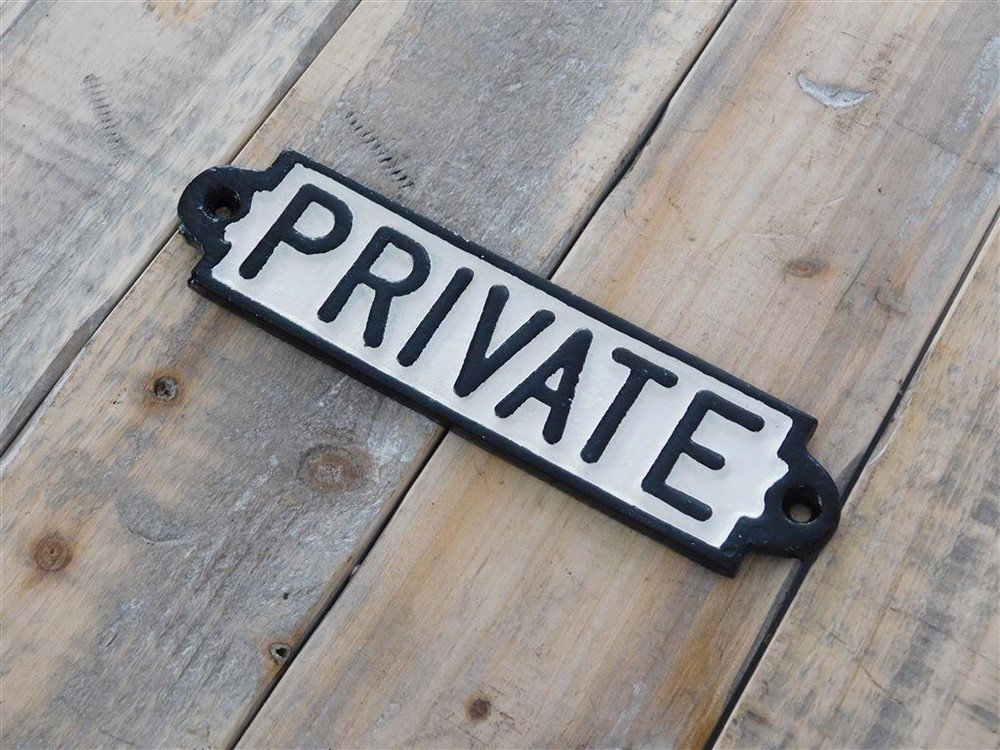 Bordje emaille- PRIVATE -voor op de deur-prive-deur - Afbeelding 4