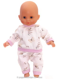 Corolle 30 cm Pyjama vlinders/takjes/off-white