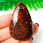43x28x10mm Beautiful Brown Chrysanthemum Stone druppelvormige kettinghanger, - nr. 1
