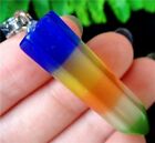 39x10mm Unique Multicolor Cat Eye Gemstone Six Angle kettinghanger, € 1,95 exclusief verzendkosten - nr. 1