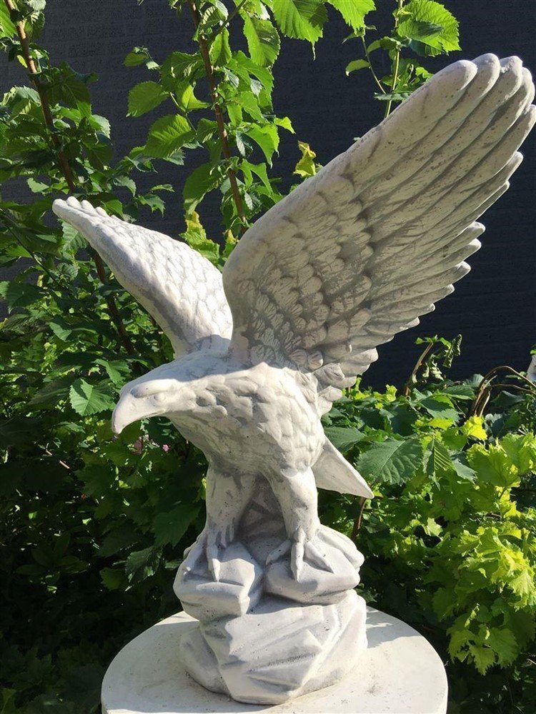 Adelaar vol steen, prachtig beeld-decoratie tuin - Afbeelding 2