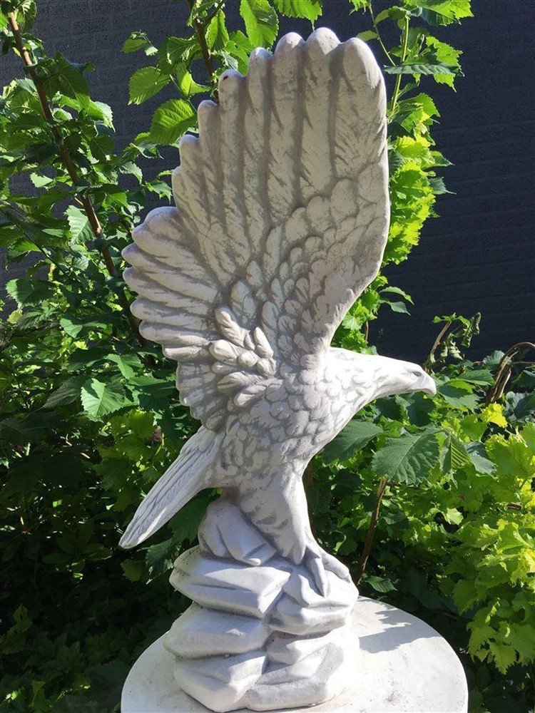 Adelaar vol steen, prachtig beeld-decoratie tuin - Afbeelding 6