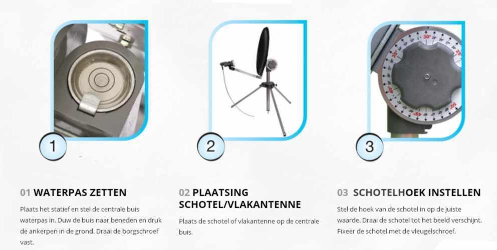 EISS 52 CM OFFSET SCHOTELANTENNE, aesy install - Afbeelding 4