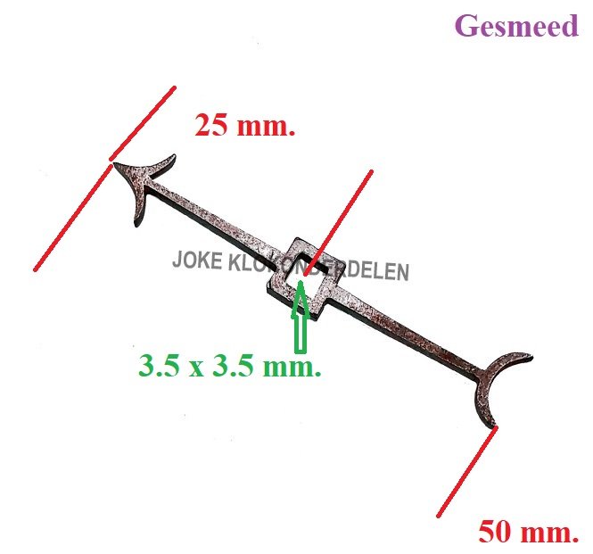 = Secondewijzer = gesmeed =44806 - Afbeelding 2