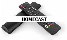 Vervangende afstandsbediening voor de Homecast apparatuur.
