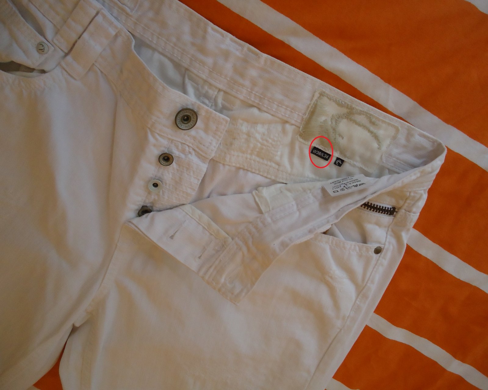 Te koop een nieuwe witte broek van Forecast (maat: W38/L34). - Afbeelding 3