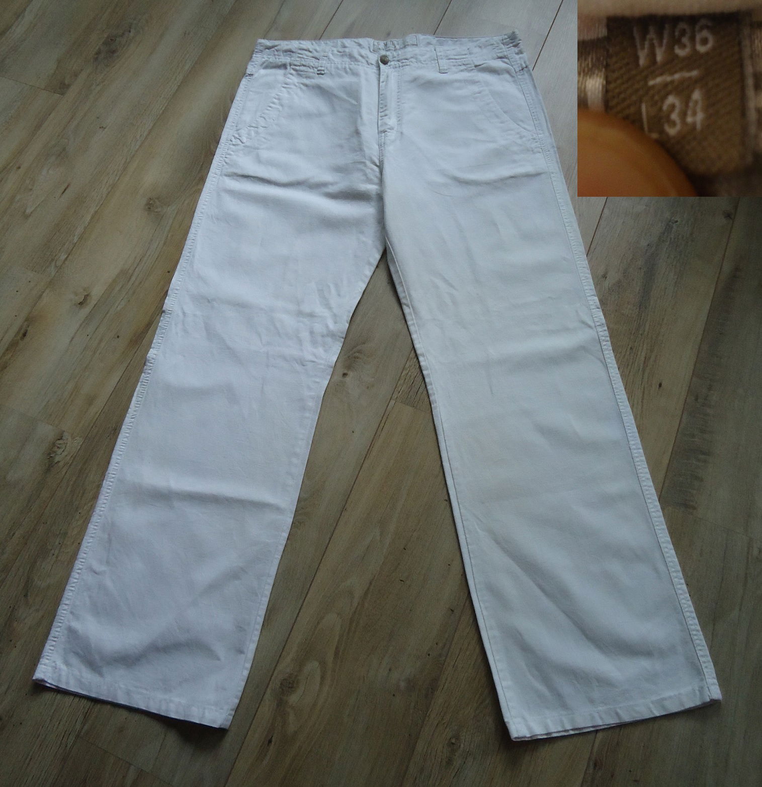 Te koop een nieuwe witte broek van WE (maat: W36/L34). - nr. 1