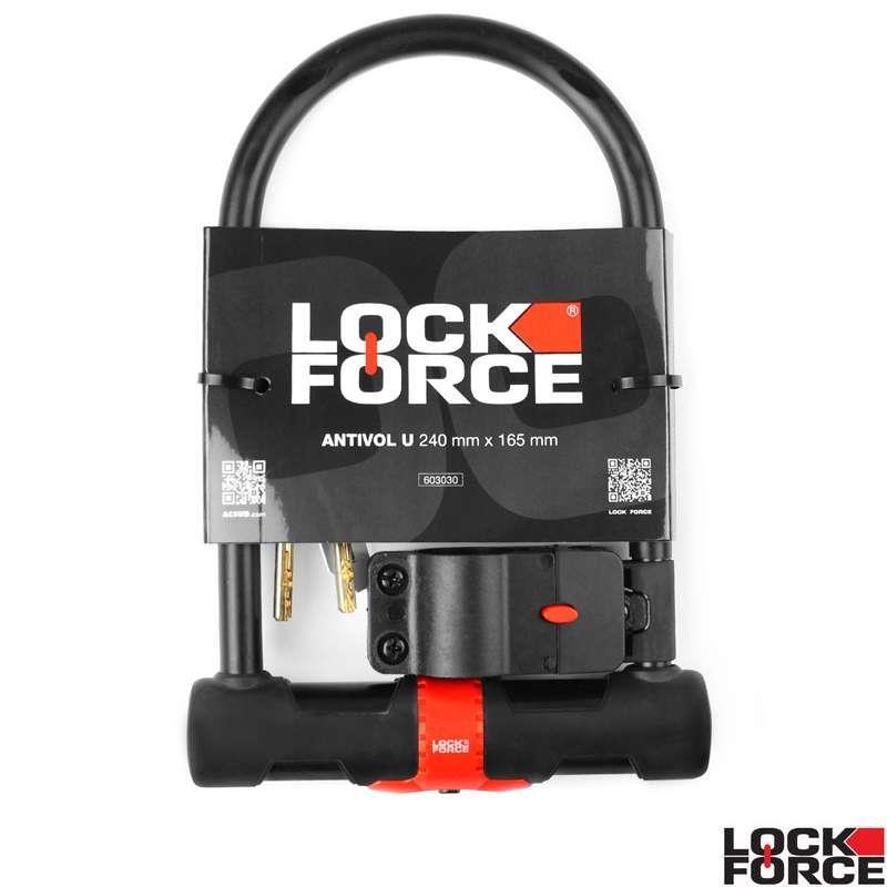 LockForce beugelslot Hercules met houder 240x165mm - nr. 1