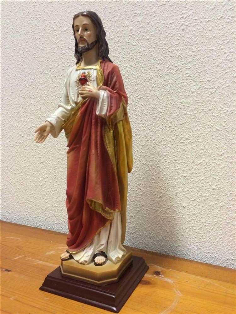 Heilig hart beeld, prachtig kleurvolbeeld -Here Jezus - Afbeelding 2